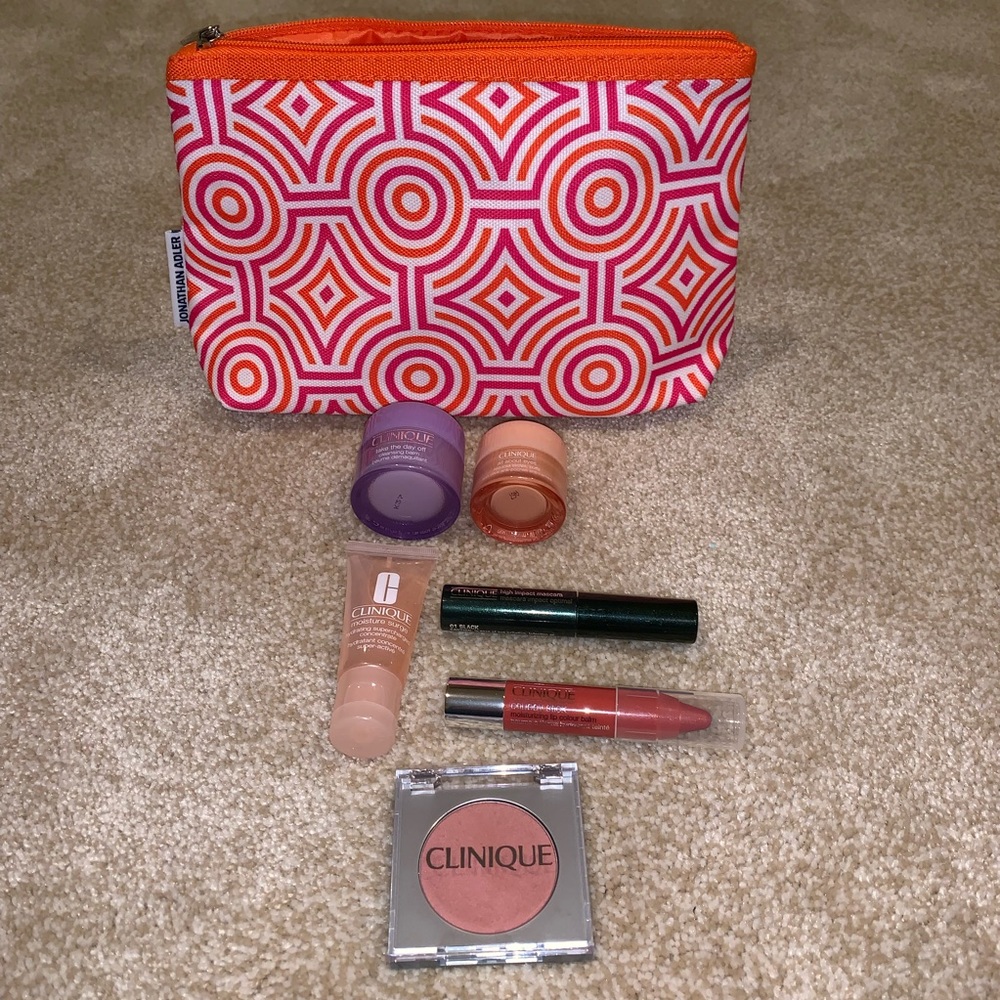 NWT Clinique Makeup & Skin Care Travel Size w/bag